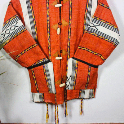 Handmade Orange Hoodie - Image 5