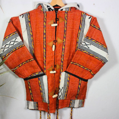 Handmade Orange Hoodie - Image 2