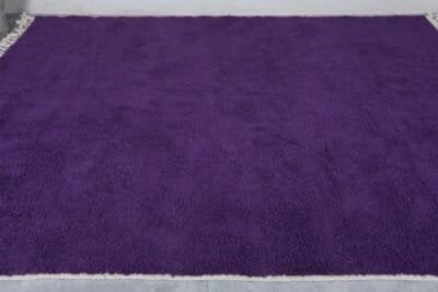 Custom Solid Royal Purple Moroccan Rug - Image 6