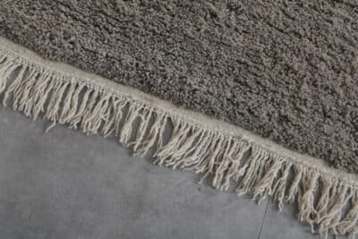 Custom Solid Taupe Wool Moroccan Rug - Image 7