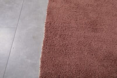 Custom Solid Rust Brown Moroccan Rug - Image 6